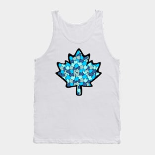 Canadian Maple Leaf - Acqua Blu Tank Top